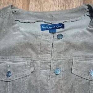 Bandolinoblu Women's   Long Sleeve Button Up Jacket With Removable  Fur Collar